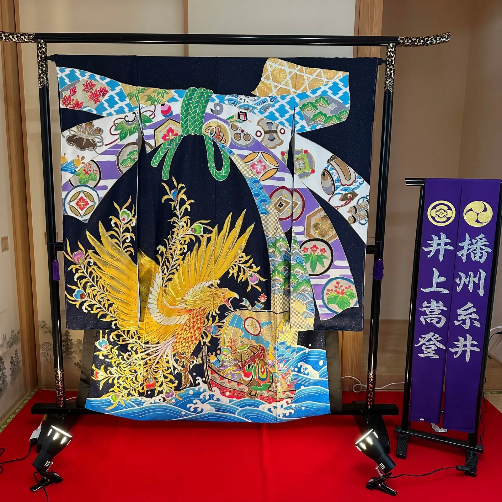 乗子衣裳の作品 束ね熨斗・鳳凰・宝船